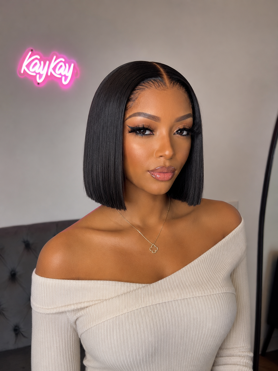 KIM K BOB 4X4 Closure Wig